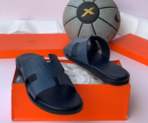 Eye-catching blue slip-on sandals, perfect for adding a touch of style to your everyday look. Ideal for casual outings, summer events, or as a statement piece in your wardrobe. Best online store for clothes and shoes.